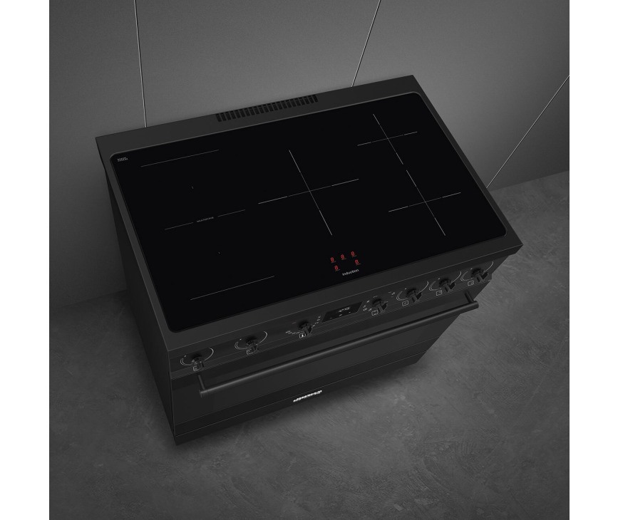 Smeg C9IMN2 inductie fornuis - mat zwart - 90 cm