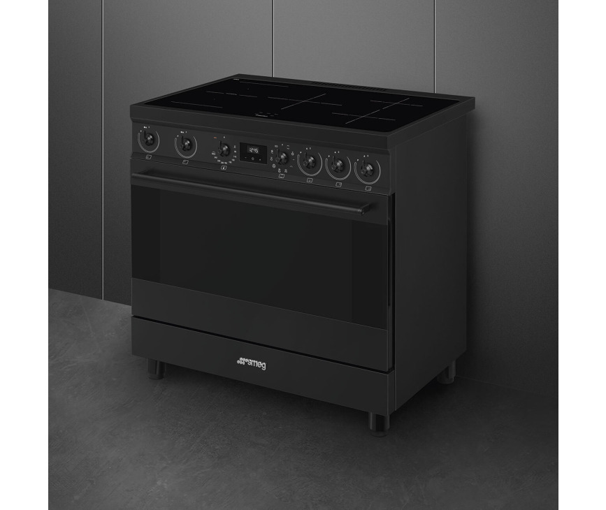 Smeg C9IMN2 inductie fornuis - mat zwart - 90 cm