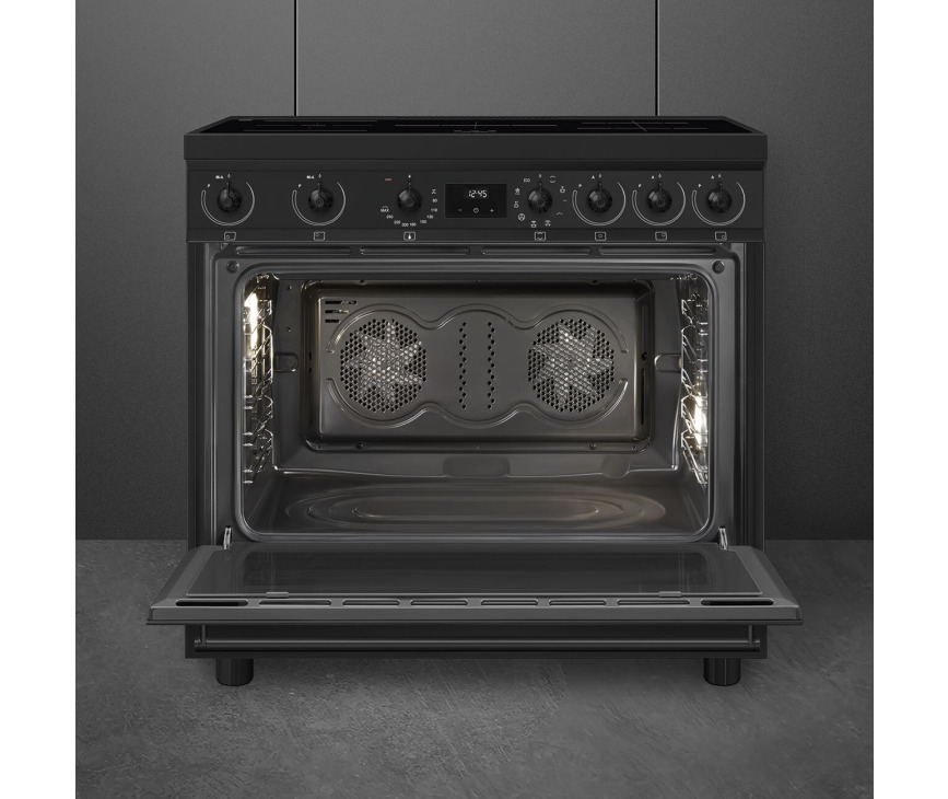 Smeg C9IMN2 inductie fornuis - mat zwart - 90 cm