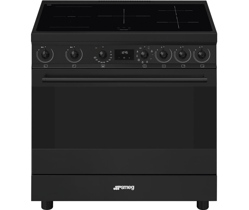 SMEG fornuis inductie mat zwart C9IMN2