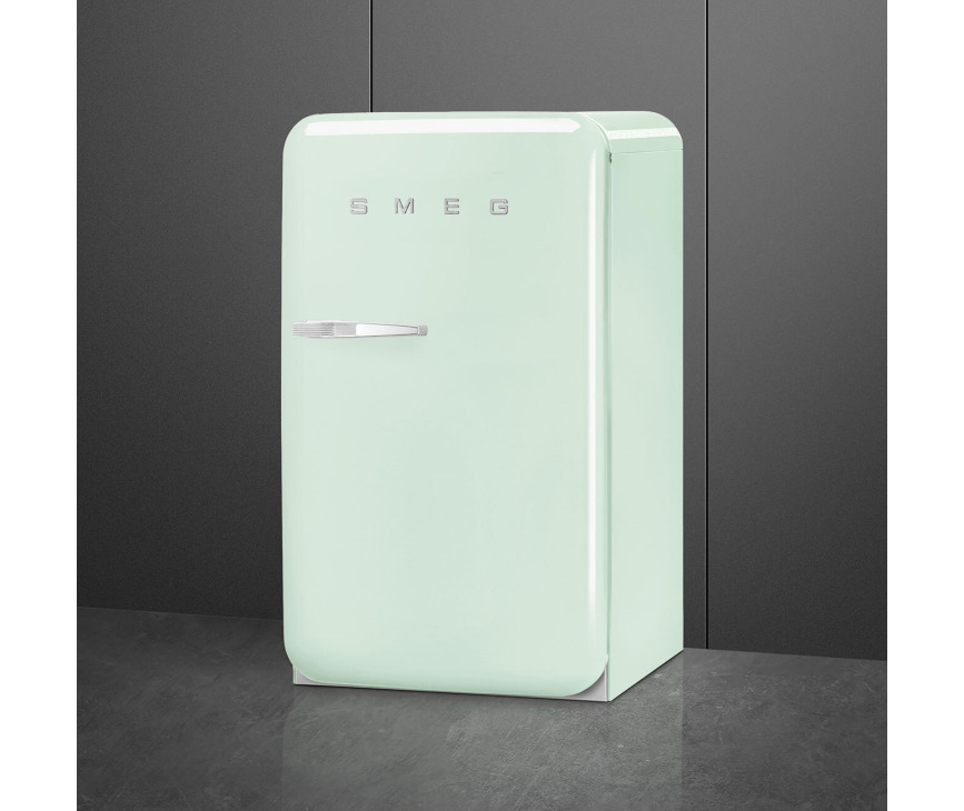 Smeg FAB10HRPG6 retro jaren 50 koelkast - waterwgroen - tafelmodelelkast - groen