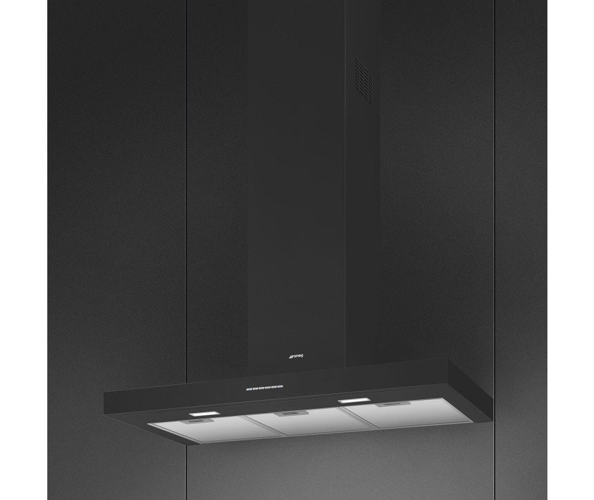 Smeg KBT900AE wand afzuigkap - antraciet - plat blok model