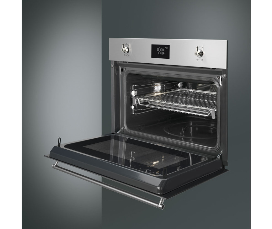 Smeg SF4390MCX inbouw oven met magnetron