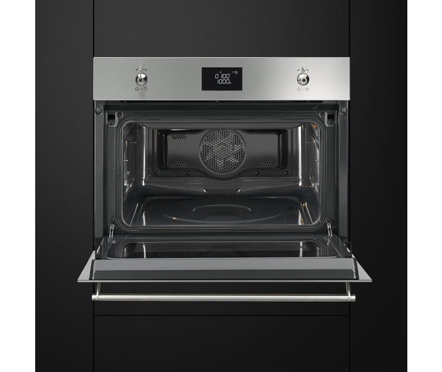 Smeg SF4390MCX inbouw oven met magnetron