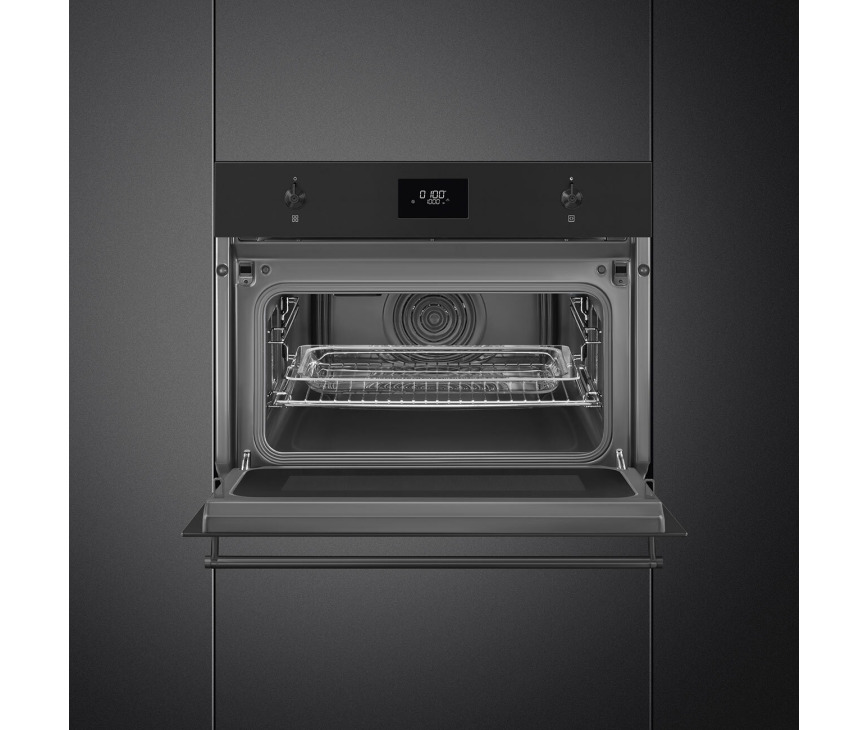 Smeg SO4301M1N inbouw oven met magnetron - mat zwart