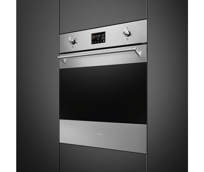 Smeg SO6302M2X inbouw oven met magnetron - rvs - nis 60 cm.