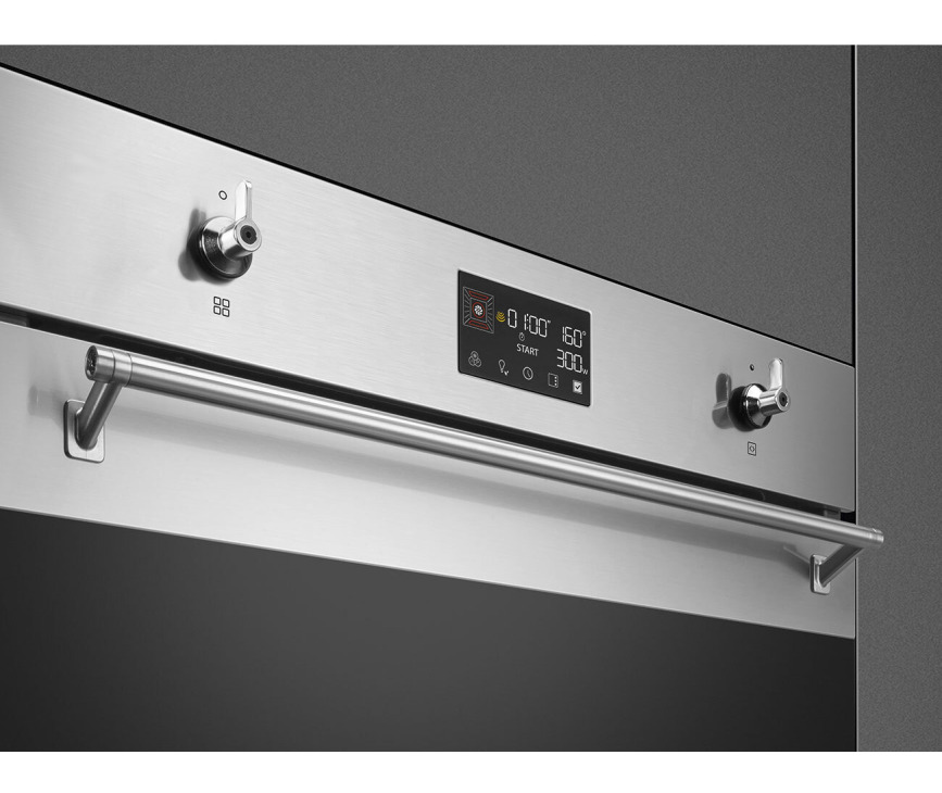 Smeg SO6302M2X inbouw oven met magnetron - rvs - nis 60 cm.