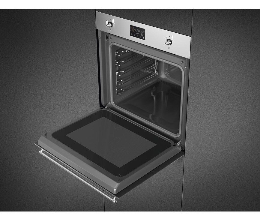 Smeg SO6302M2X inbouw oven met magnetron - rvs - nis 60 cm.