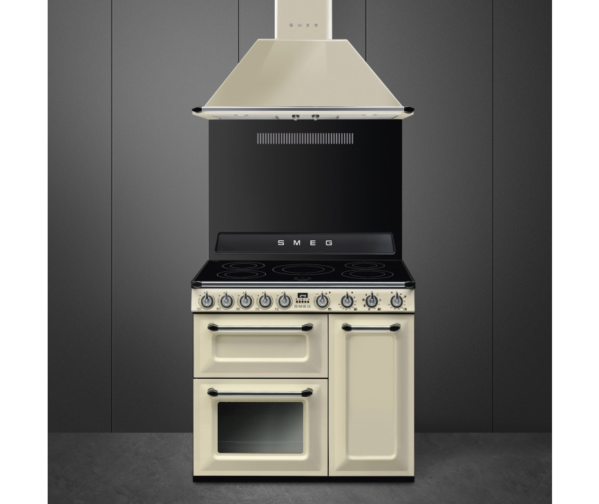 Smeg TR93IP2 inductie fornuis - crème