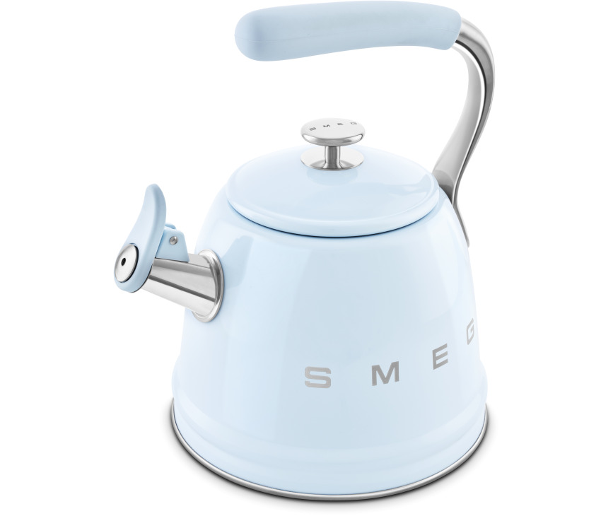 Smeg WKF01PB fluitketel - jaren 50 - pastelblauw