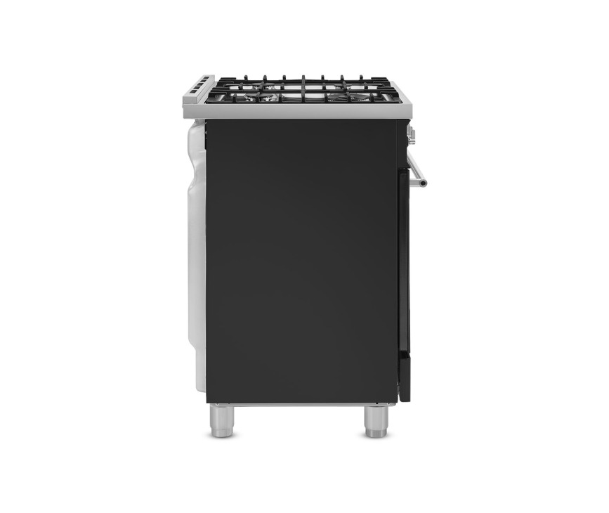 Smeg C6GMMBNLK2 gas fornuis - matzwart - 60 cm.