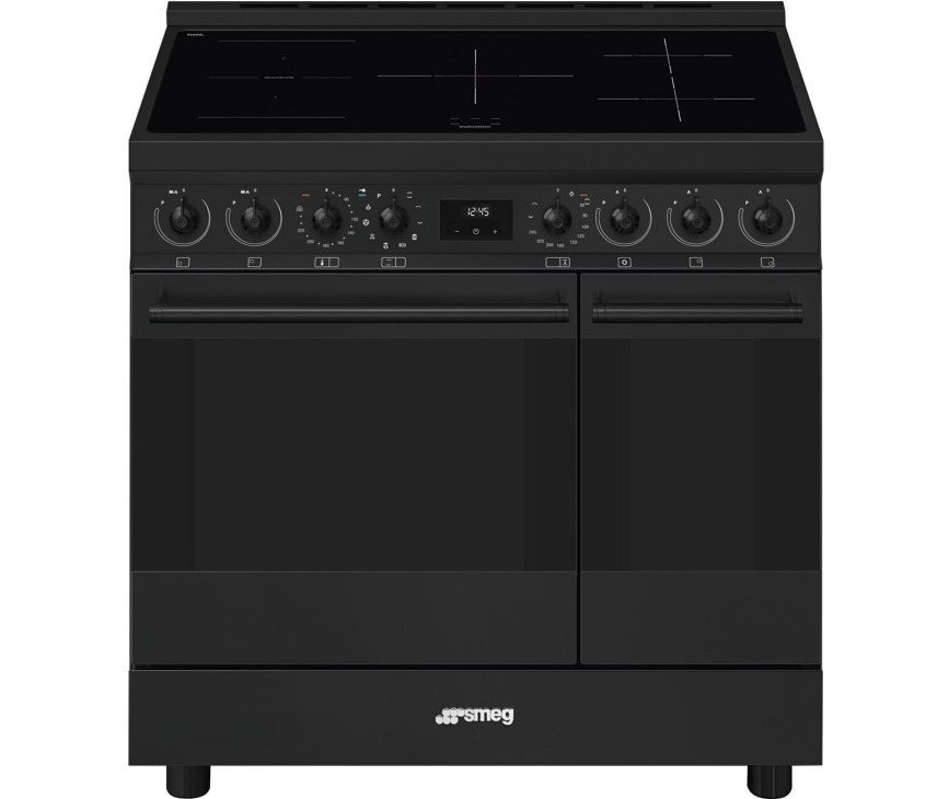 SMEG fornuis inductie zwart C92IPN2