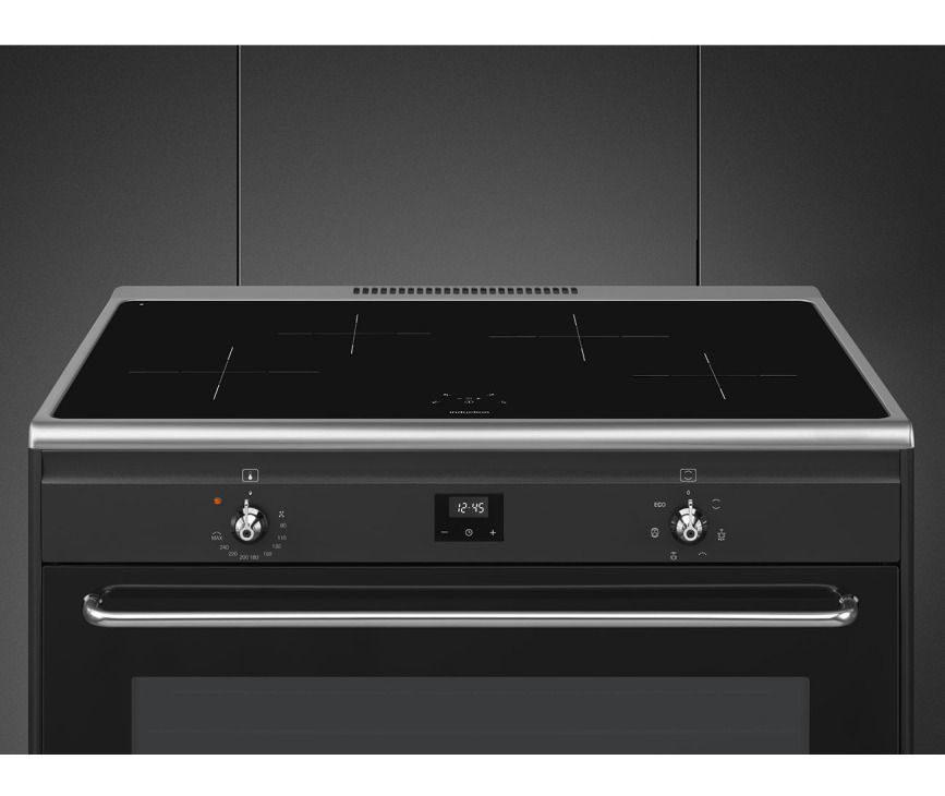 Smeg CG90IANT9 fornuis inductie - antraciet