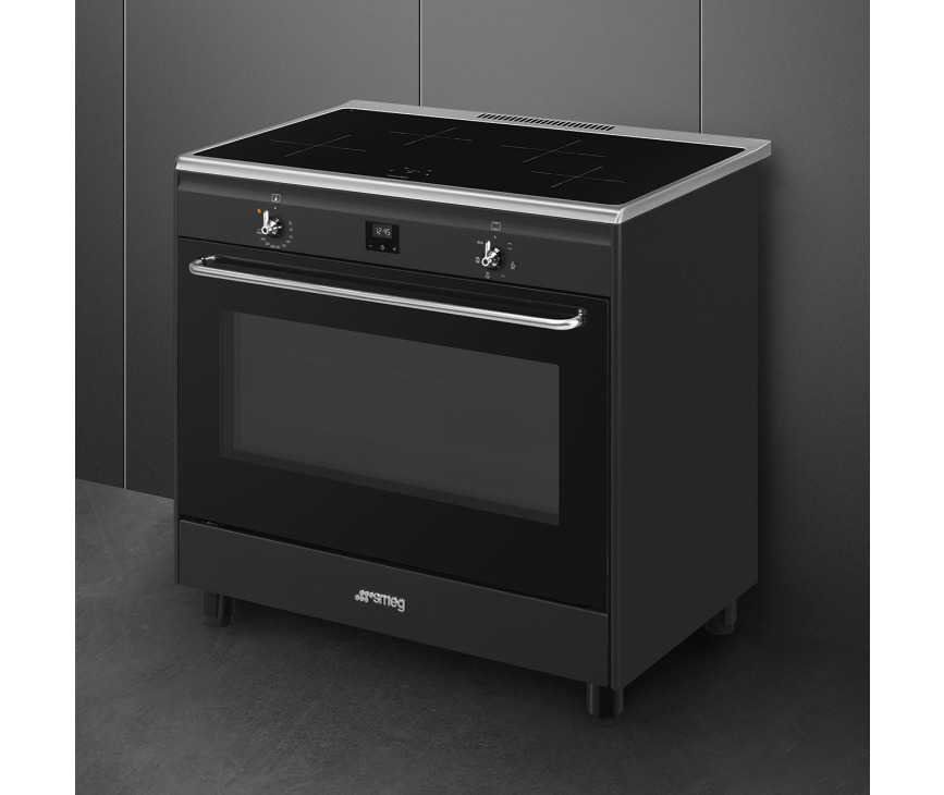 Smeg CG90IANT9 fornuis inductie - antraciet