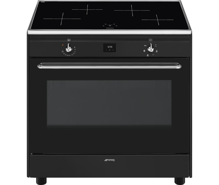 SMEG fornuis inductie antraciet CG90IANT9