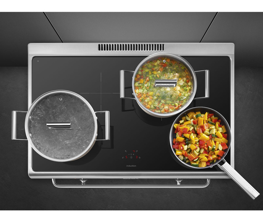 Smeg CG90IXT9 fornuis inductie - roestvrijstaal