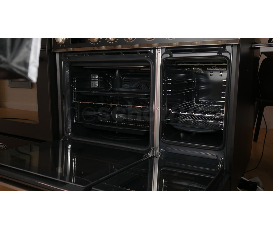 Smeg CPF92IMA inductie fornuis - antraciet - dubbele oven - Portofino