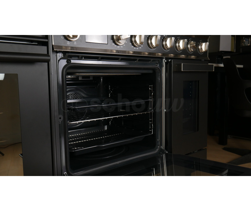 Smeg CPF92IMA inductie fornuis - antraciet - dubbele oven - Portofino