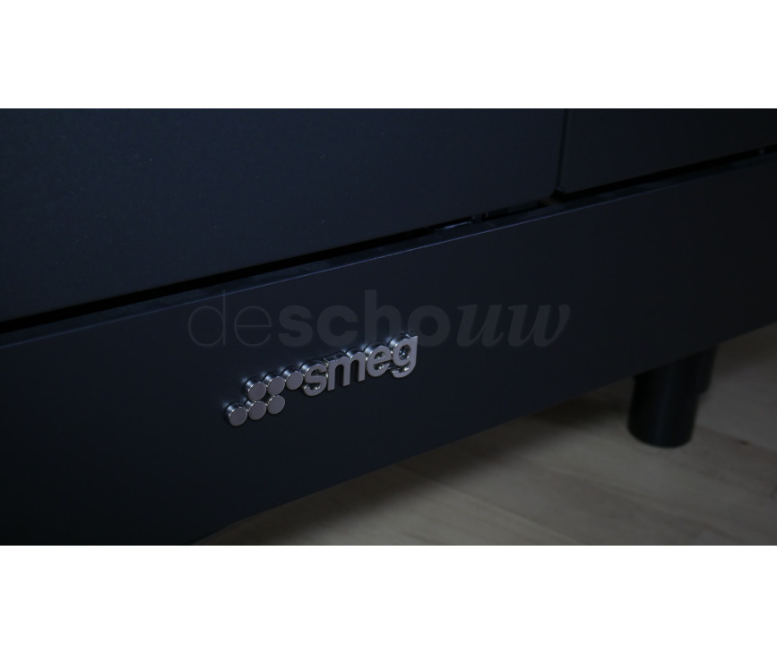 Smeg CPF92IMA inductie fornuis - antraciet - dubbele oven - Portofino