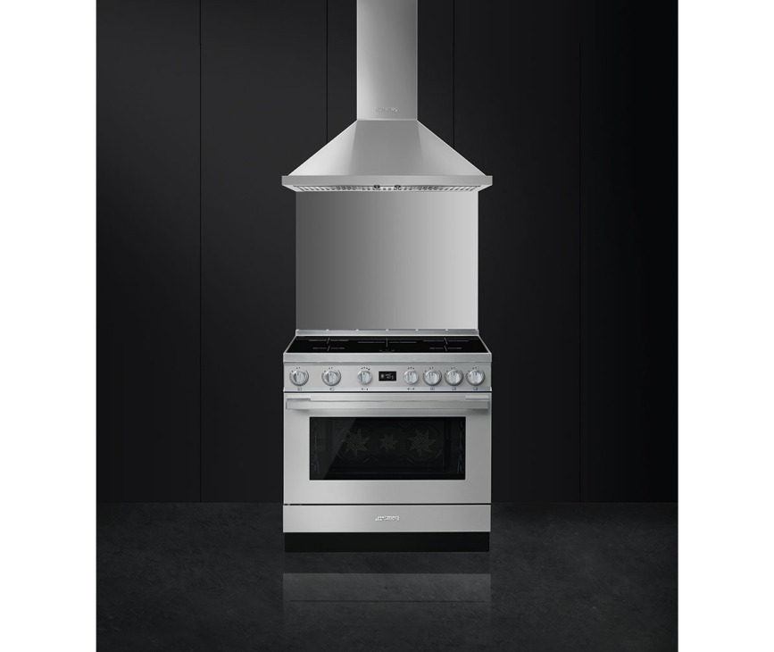 Smeg CPF9IPX inductie fornuis - roestvrijstaal