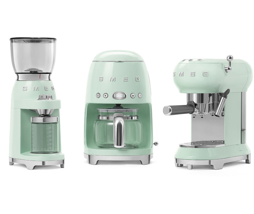 Smeg ECF01PGEU espresso koffiemachine - watergroen