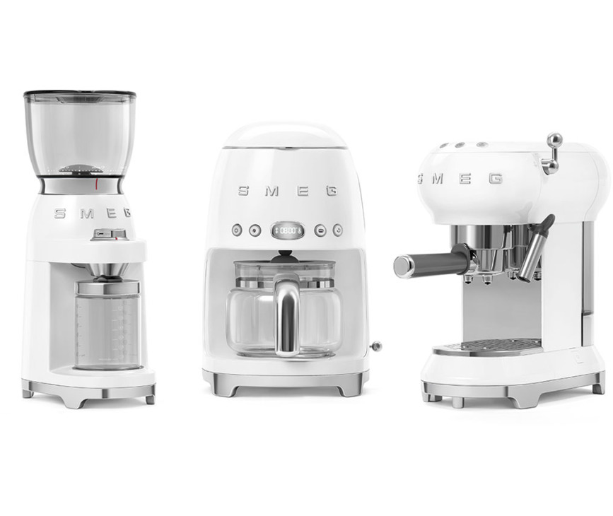 Smeg ECF01WHEU espresso koffiemachine - wit
