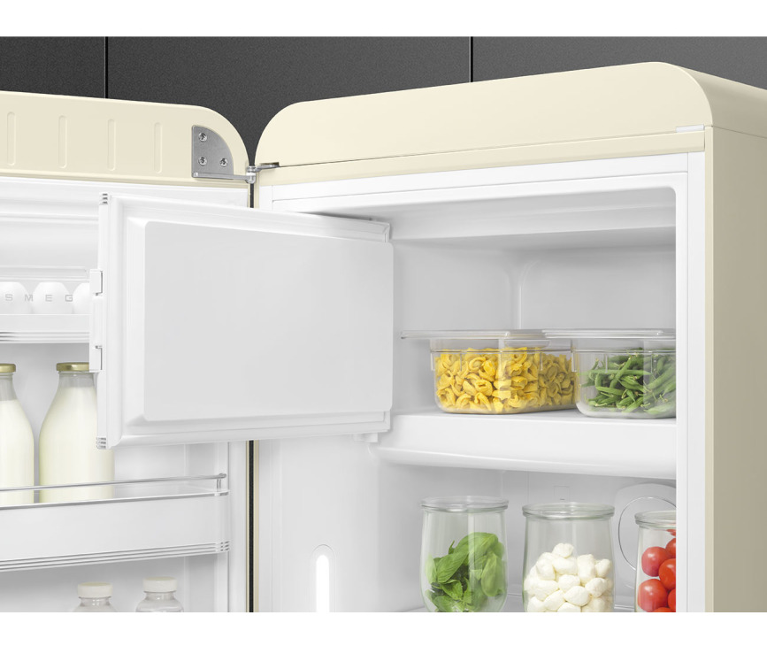 Smeg FAB28LCR5 koelkast crème - linksdraaiend