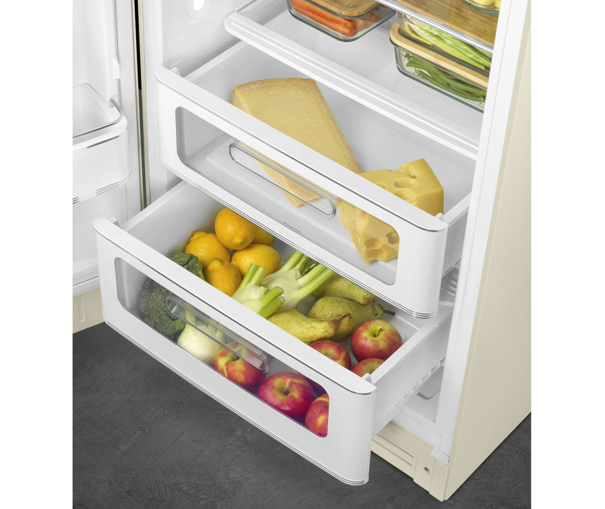 Smeg FAB28LCR5 koelkast crème - linksdraaiend