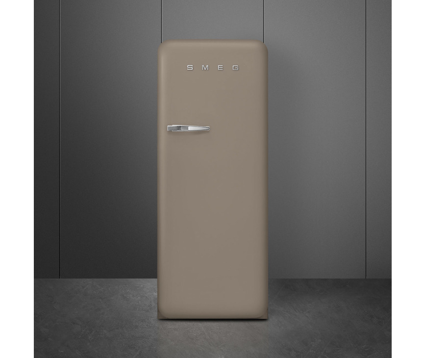 Smeg FAB28RDTP5 rechtsdraaiende koelkast - taupe