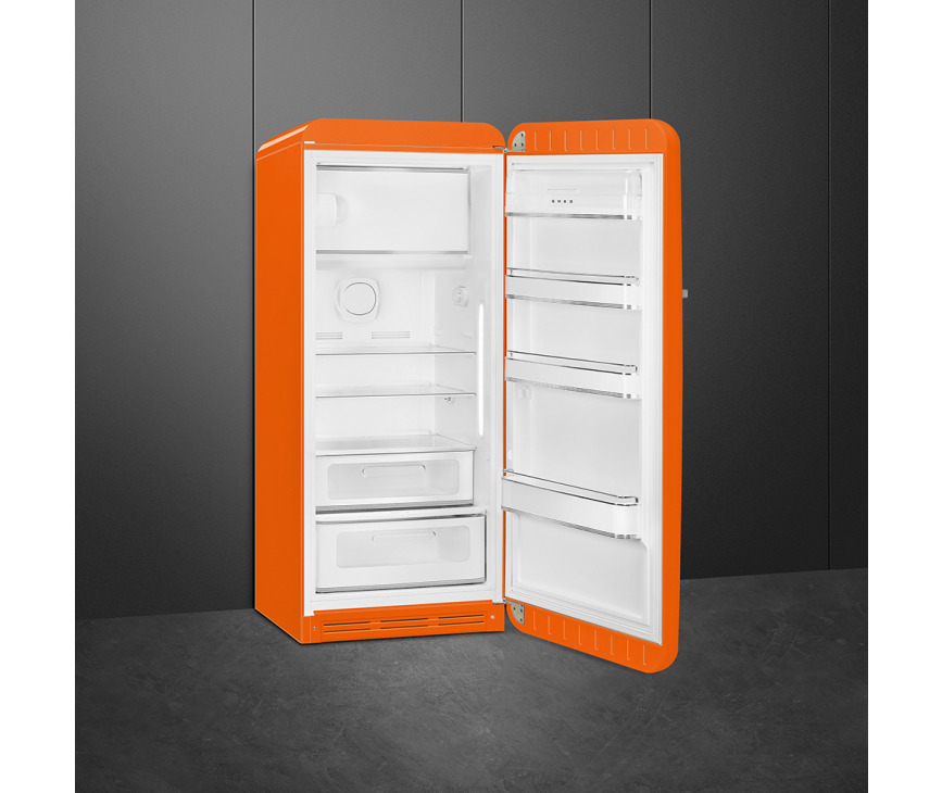 Smeg FAB28ROR5 koelkast oranje - rechtsdraaiend