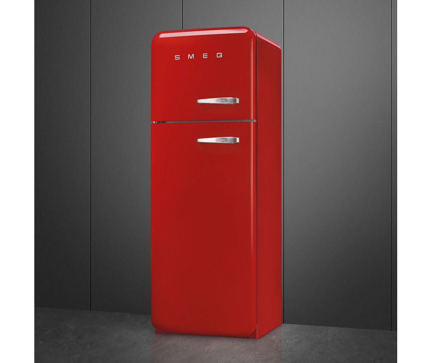 Smeg FAB30LRD5 linksdraaiende retro koelkast - rood