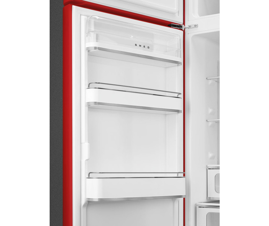 Smeg FAB30LRD5 linksdraaiende retro koelkast - rood
