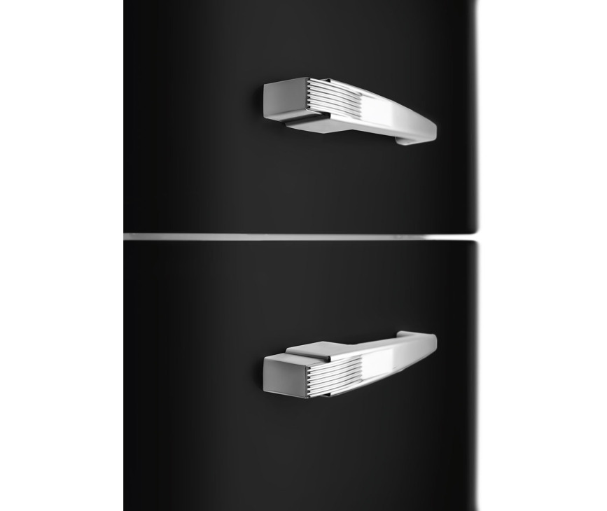 Smeg FAB30RBL5 retro jaren 50 koelkast - zwart - rechtsdraaiend