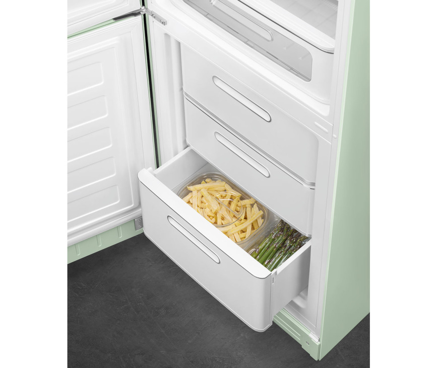 Smeg FAB32LPG5 koelkast watergroen - linksdraaiend