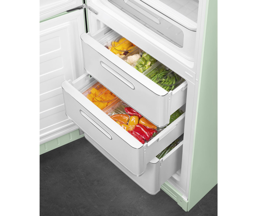 Smeg FAB32LPG5 koelkast watergroen - linksdraaiend