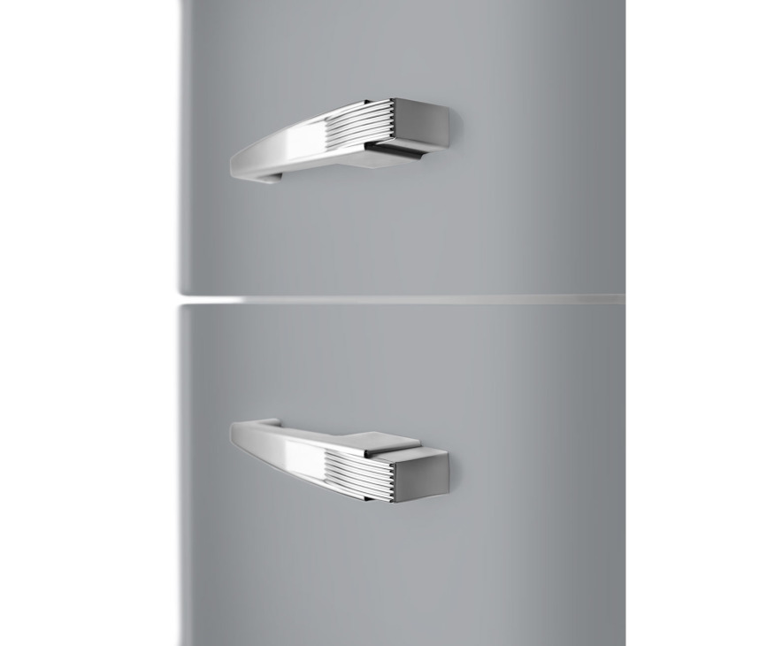 Smeg FAB32LSV5 retro jaren 50 koelkast zilver - linksdraaiend