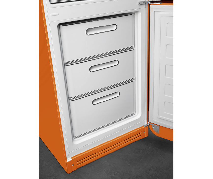Smeg FAB32ROR5 retro jaren 50 koelkast oranje - rechtsdraaiend