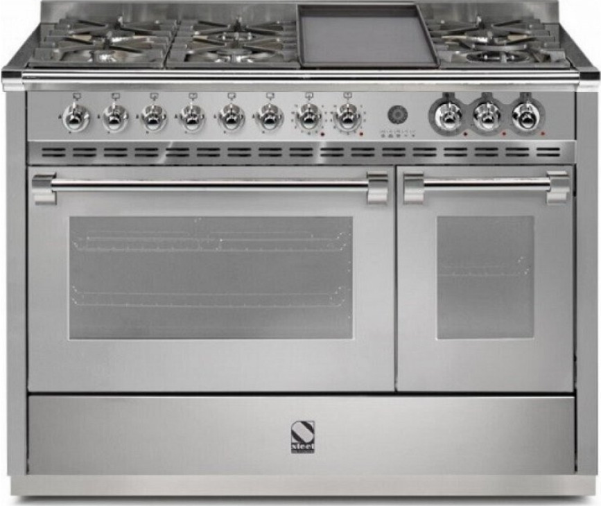 STEEL fornuis gas Ascot A12FF-4TM