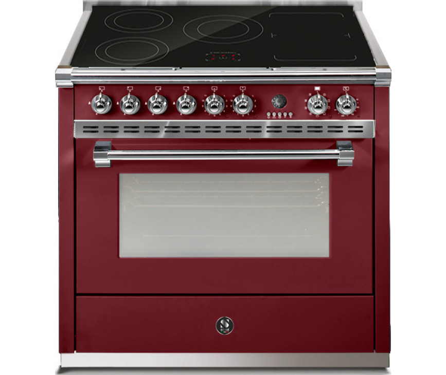 Steel A9F-5FI Ascot inductie fornuis in de kleur Bordeaux