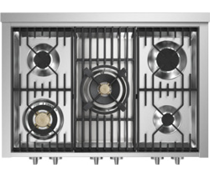 De Steel G9F-4M heeft een mega wokbrander met een vermogen van 6,0 kW in het midden
