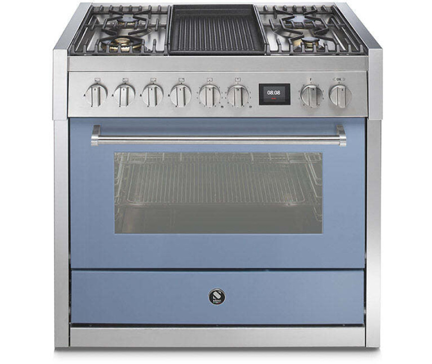 Steel GQ9S-4B fornuis met combi stoomoven - Genesi