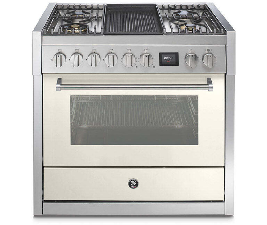Steel GQ9S-4B fornuis met combi stoomoven - Genesi