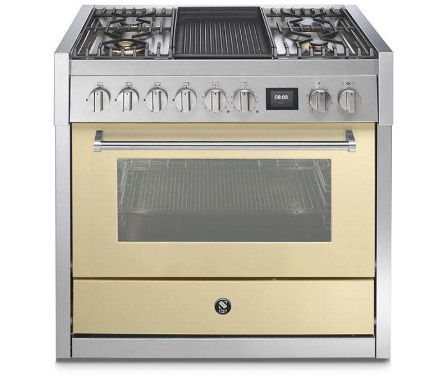 Steel GQ9S-4B fornuis met combi stoomoven - Genesi