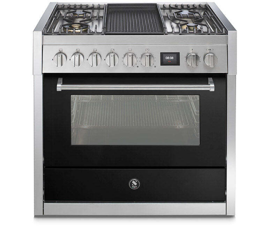 Steel GQ9S-4B fornuis met combi stoomoven - Genesi