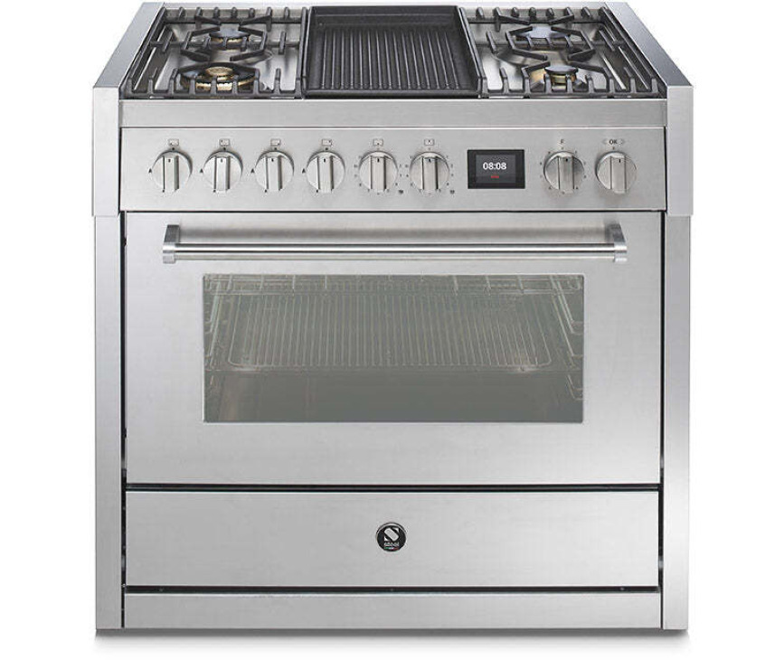 STEEL fornuis gas Genesi GQ9S-4B