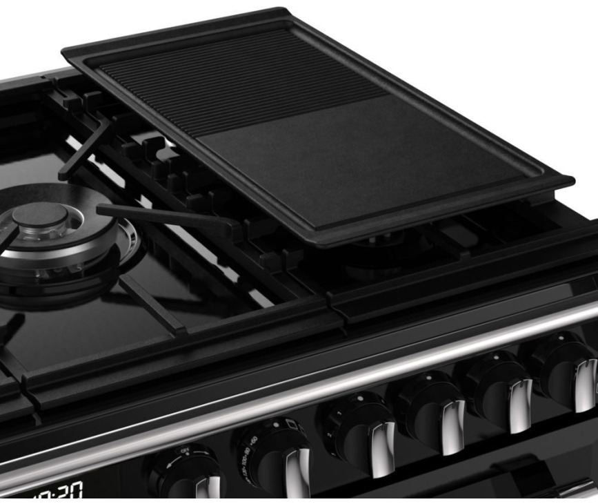 Stoves Richmond 100 DF gas fornuis - zwart - 100 cm. breed