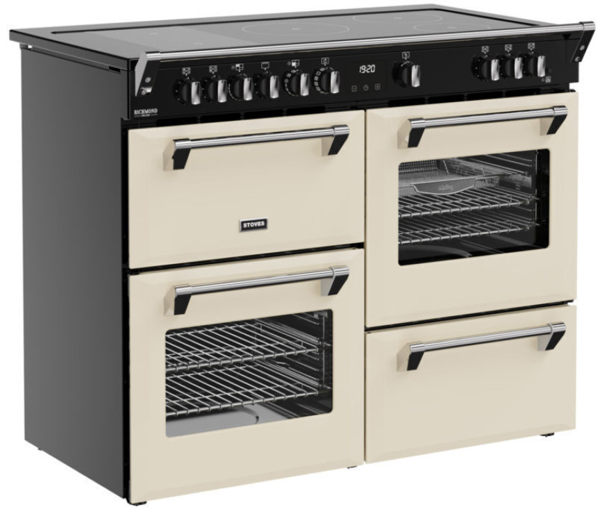 Stoves Richmond 110 Ei DX RTY inductie fornuis - creme - 110 cm breed