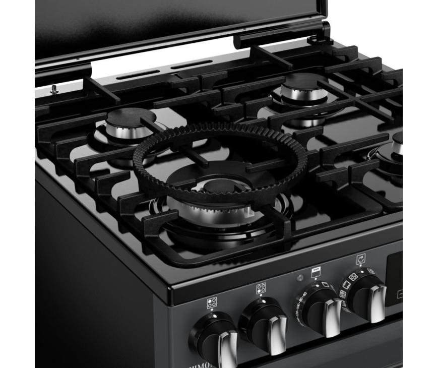 Stoves Richmond DX 60 DF gas fornuis - antraciet - 60 cm. breed