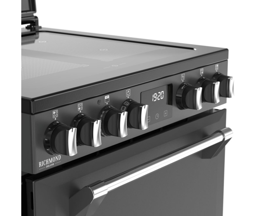 Stoves Richmond DX 60 Ei RTY inductie fornuis - antraciet - 60 cm breed