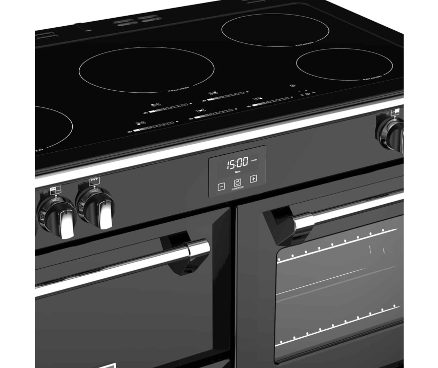 Stoves RICHMOND S1000 EI ZWART inductie fornuis - 100 cm. breed